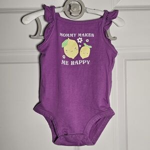 Carter's Purple Bodysuit with Lemon Design